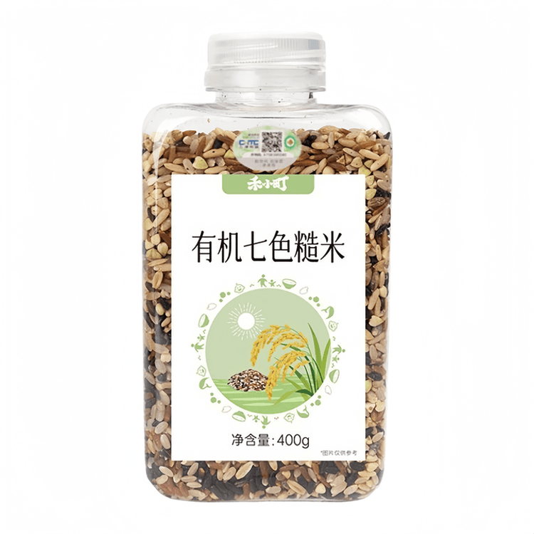Organic Seven-color Brown Rice, New Rice Mixed Grains 400g*1 Jar