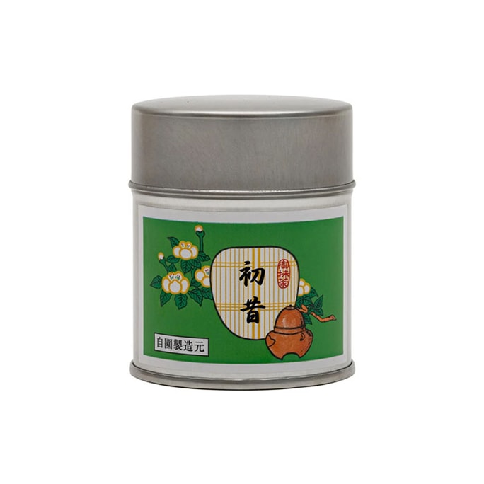【日本直邮】日本 日本其他 okunishirokuhoen 奥西绿芳园 抹茶粉罐装淡茶 40g 初昔
