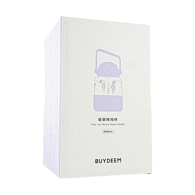 BUYDEEM北鼎 吸管吨吨杯子 便携水杯 800ml 紫藤花 DG78  12