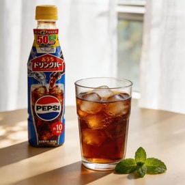 日本SUNTORY三得利 PEPSI百事可乐浓缩液 340ml *6【6份超值装】【搭配气泡水/纯水/乳饮等稀释饮用】【1瓶可冲10杯】【DIY调饮必备】