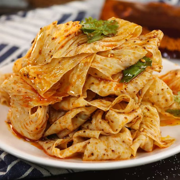 기타 건강 옵션: 매콤한 수제 두부피(북동부 스타일) 차가운 요리, 매운 맛, 150g 7