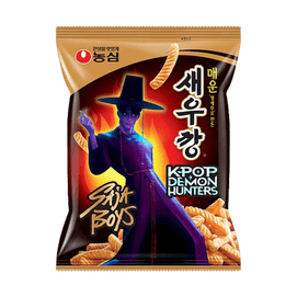Kpop Demon Hunters Spicy Shrimp Cracker, 3.17 oz 【Netflix Limited Edition】【Jennie's Pick】【No Refund】