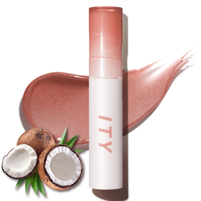 ITY Lip Gloss Plumper  Lip Stain Moisturizing Coconut Scent Lipstick Jelly Texture 0.09 oz in Chai Lover