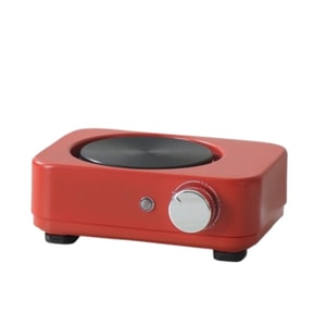 Household Small Electric Stove - Adjustable Electric Heating Stove For Temperature Control, Used For Brewing Tea, Coffee, And Heating The Kitchen. Rectangular Electric Stove - Red. 1 Set.