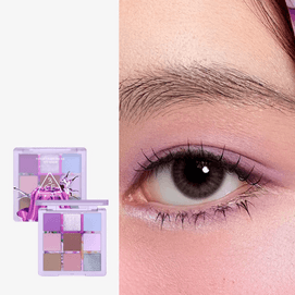 Multi Eye Color Palette, #Lavender Scarf, 0.28 oz【Cool-Toned Purple-Brown for Elevated Eye Looks】