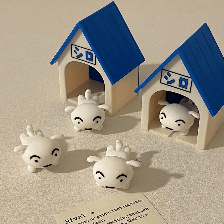 마이디 셀렉션 크레용신짱 작은 하얀 열쇠 펜던트 펀치프리 벽걸이 장식품 엄선 선물 3