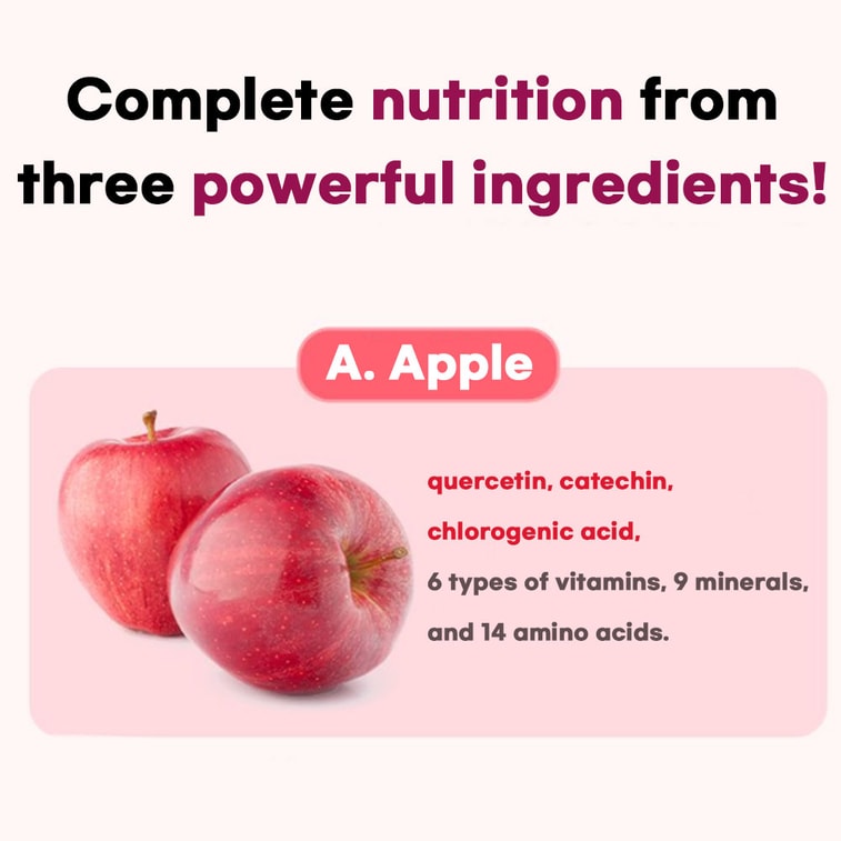 N ABC Juice, Apple Beet Carrot Juice, 1:⅓:1 Golden Ratio, Whole Fruit & Vegetable Blend, No Artificial Additives, Resealable Pouch, 70ml × 30 Pouches 5