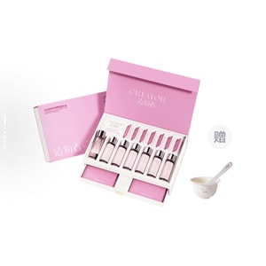 [香港から直送] クリエイター カメリア エッセンス ソフト マスク (7 組/箱) - 毛穴の汚れを落とし、引き締めて明るくし、長い夜の後に緊急の緩和を提供し、深く保湿するクリーム マスク (パウダー + エッセンス)。