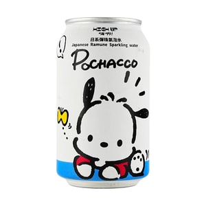 Sanrio Japanese Ramune Sparkling Water Original Flavor 11.15 fl oz 【Pochacco Edition】