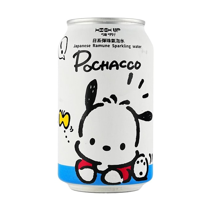 Sanrio Japanese Ramune Sparkling Water Original Flavor 11.15 fl oz 【Pochacco Edition】