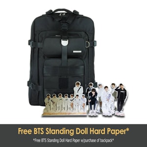 BTS x AGATHA Backpack (Black) – Official Collab Backpack with DIY Patches and FREE GIFT WITH PURCHASE