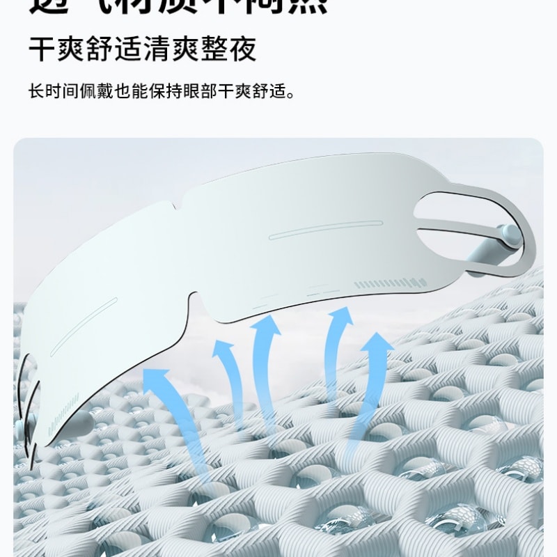 【中国直邮】 和正 耳塞一体遮光睡眠眼罩午休旅行拔罐胶囊护眼罩 一个装 蓝色