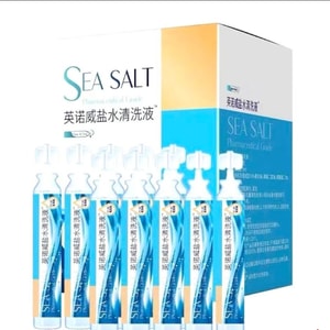 0.9% Saline Solution 15mL*20 Vials |Individually Sealed Single-UseFor Nasal Rinse, Gargling & Skin Cleansing |Travel-Friendly | Piercing& Blemish Care