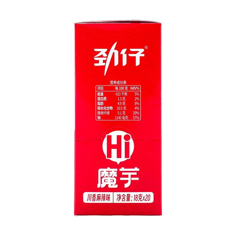 劲仔 Hi 魔芋 麻辣味 18g*20 12