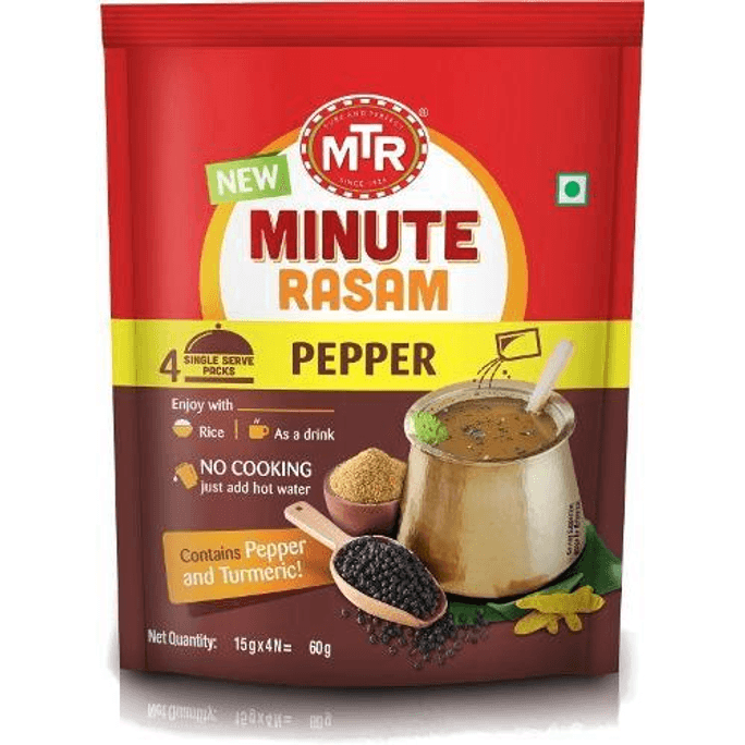 印度 Minute Rasam - 胡椒味,2.11 盎司袋装