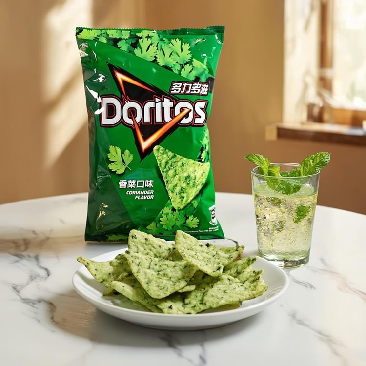 Doritos Corn Chips , Coriander Flavor, 2.4 oz【Limited Edition