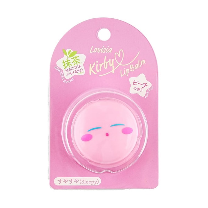 Kirby Lip Balm, 0.7oz. #02 Sleeping Peach Scent【Limited Edition】