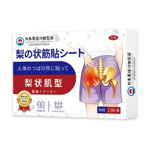 东佐川田 梨状肌保健贴 综合症腰疼腿麻屁股尾椎骨疼腰椎压迫坐骨神痛效贴经膏非药 12贴/盒