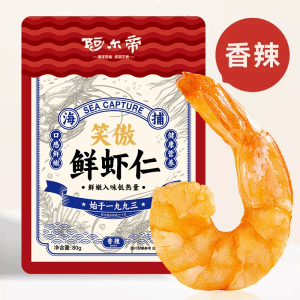 【中國直郵】 阿爾帝 低糖輕食蝦乾麻辣小龍蝦味80g*1袋