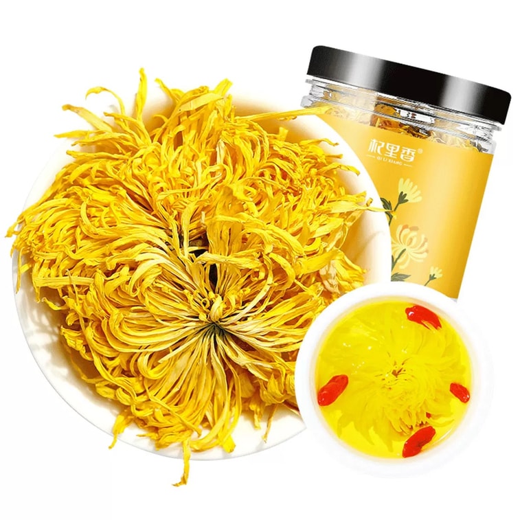 Large Chrysanthemum Tea Premium Golden Thread Chrysanthemum Tea【Fire Relieving】Flower Tea Chrysanthemum Bud Tribute Chrysanthemum Super Large Blooms paired with Goji Berries Red Dates Astragalus 20g 3
