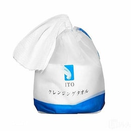 日本製ITO純綿フェイスタオル 家庭用フェイスタオル 使い捨て洗顔タオル 大ロール 厚手 ウェット＆ドライ 80枚