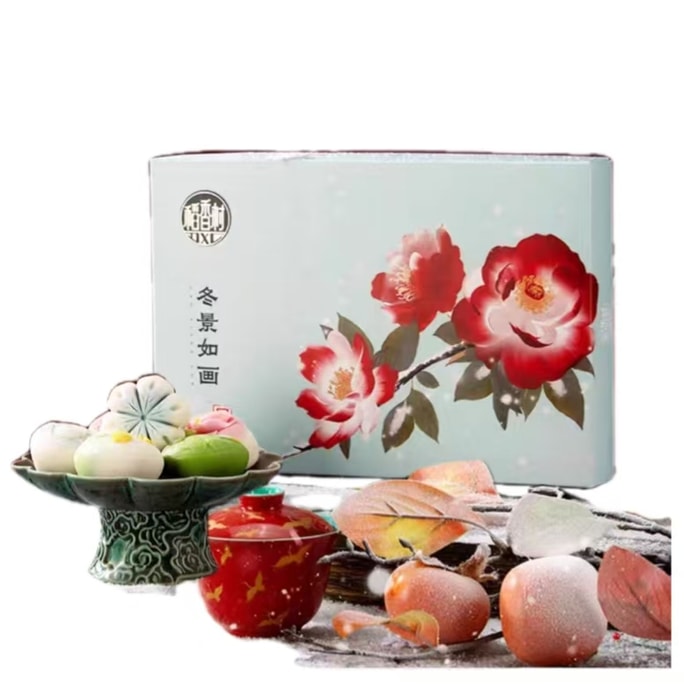【中国直邮】 稻香村 冬景如画糕点礼盒 年货高颜值新中式送礼糕点伴手礼 300g*1盒