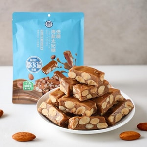 Low Sugar Sea Salt Toffee Candy,Almond-Filled Milk Caramels, 4.16 oz