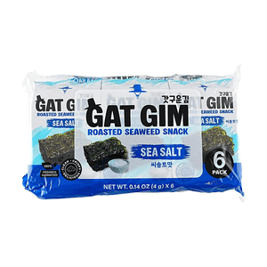 韩国JAYONE 烤海苔 海盐味 4g*6【轻薄脆爽】【传统韩式风味】