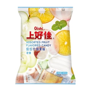 おいし フルーツハードキャンディ、昔ながらのフルーツ味詰め合わせキャンディ、100g [濃厚なフルーツの香り、爽やかな甘さで甘すぎない] [長時間溶ける]