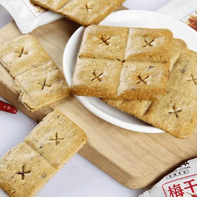 超友味 古早梅菜香 梅香脆 梅干菜脆饼 经典原味 入口酥脆 皮薄馅多 香脆不腻 208g 7