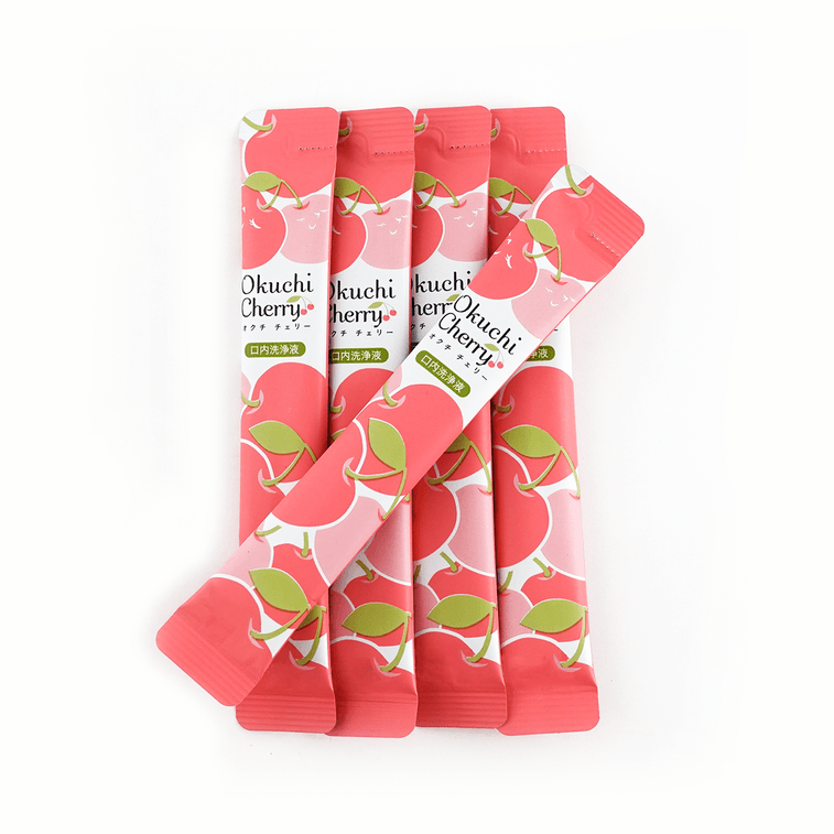 Portable Mouth Wash Cherry Flavor 5 packets Limited Edition 5