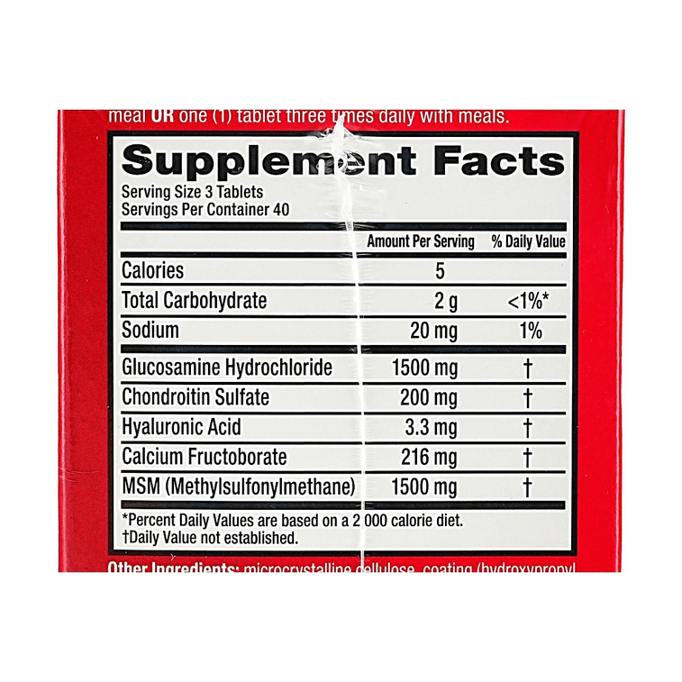 Joint Health Glucosamine Chondroitin Supplement 120 Tablets 5