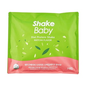韓國SHAKEBABY 蛋白質奶昔 減重減脂增肌 抹茶口味 單包153卡 7包入 280g