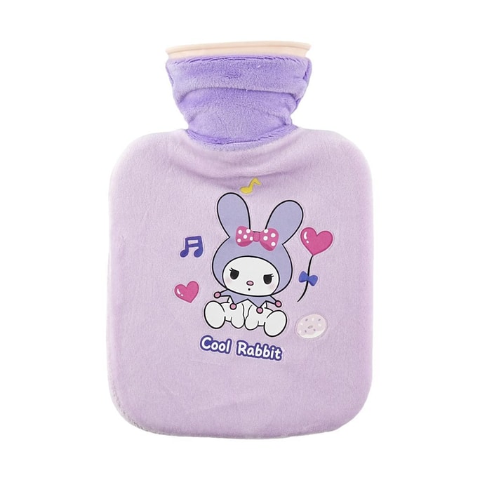 Purple Star Rabbit Hot Water Bottle 16.91 fl oz