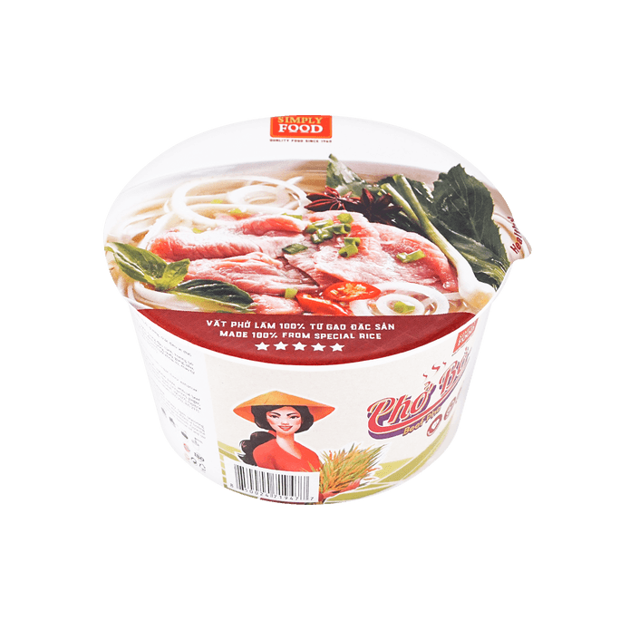  越南SIMPLY FOOD 越南河粉湯 牛肉口味 80g