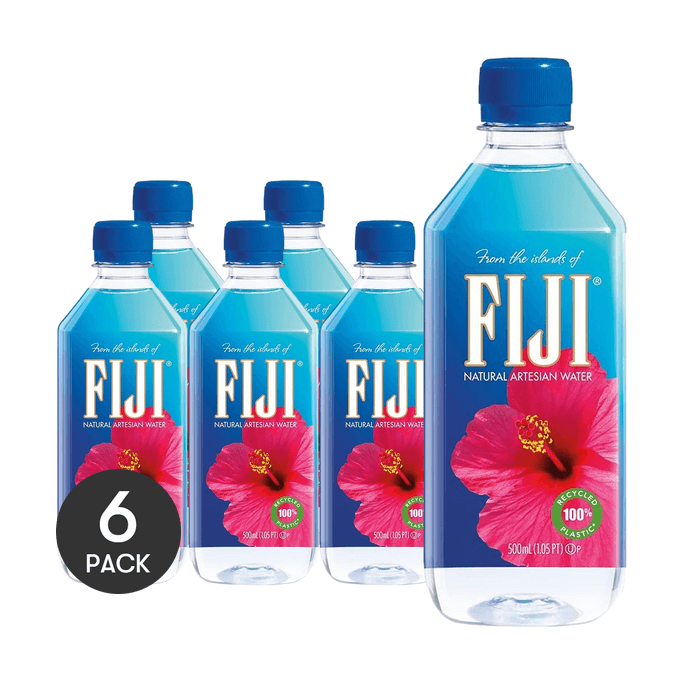 FIJI斐济 天然矿泉水 500ml *6【6份超值装】【高端饮用水】