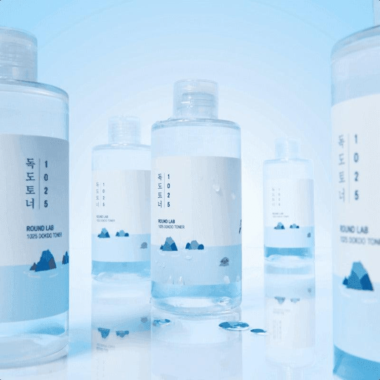 【韓国直送】ROUND LAB 1025 ドクドトナー（韓国） - 保湿、うるおい、リフレッシュ - トーニングとマスキングに最適 - 500ml 5