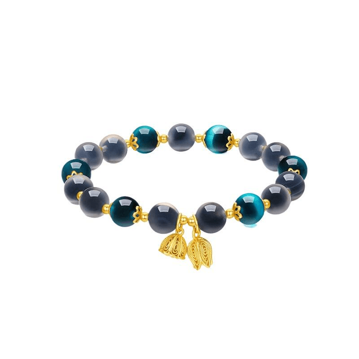 Saturday Fortune Women's Chalcedony Bracelet Chinese Style Fashionable Versatile & Elegant 17cm*1 piece