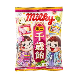 Mini Chitose Candy, Hokkaido Milk Flavor + Strawberry Milk Flavor,2.29 oz