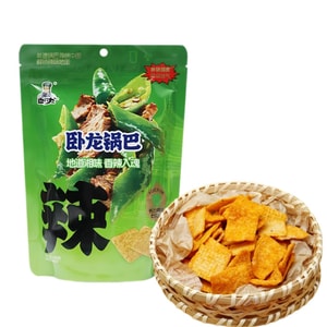 卧龙 锅巴 长沙辣椒炒肉味 108g 【地道湘味 香辣入魂】