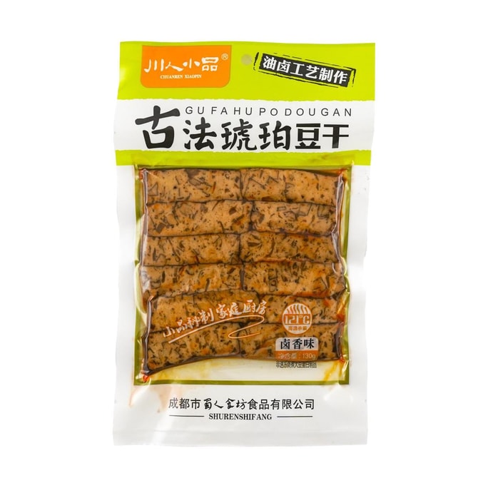 川人小品 古法琥珀豆干 卤香味 130g