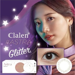 【韩国直邮】日抛抗UV 秀智同款 Clalen Astra 闪烁棕 Glitter 30片装 -6.00(600)