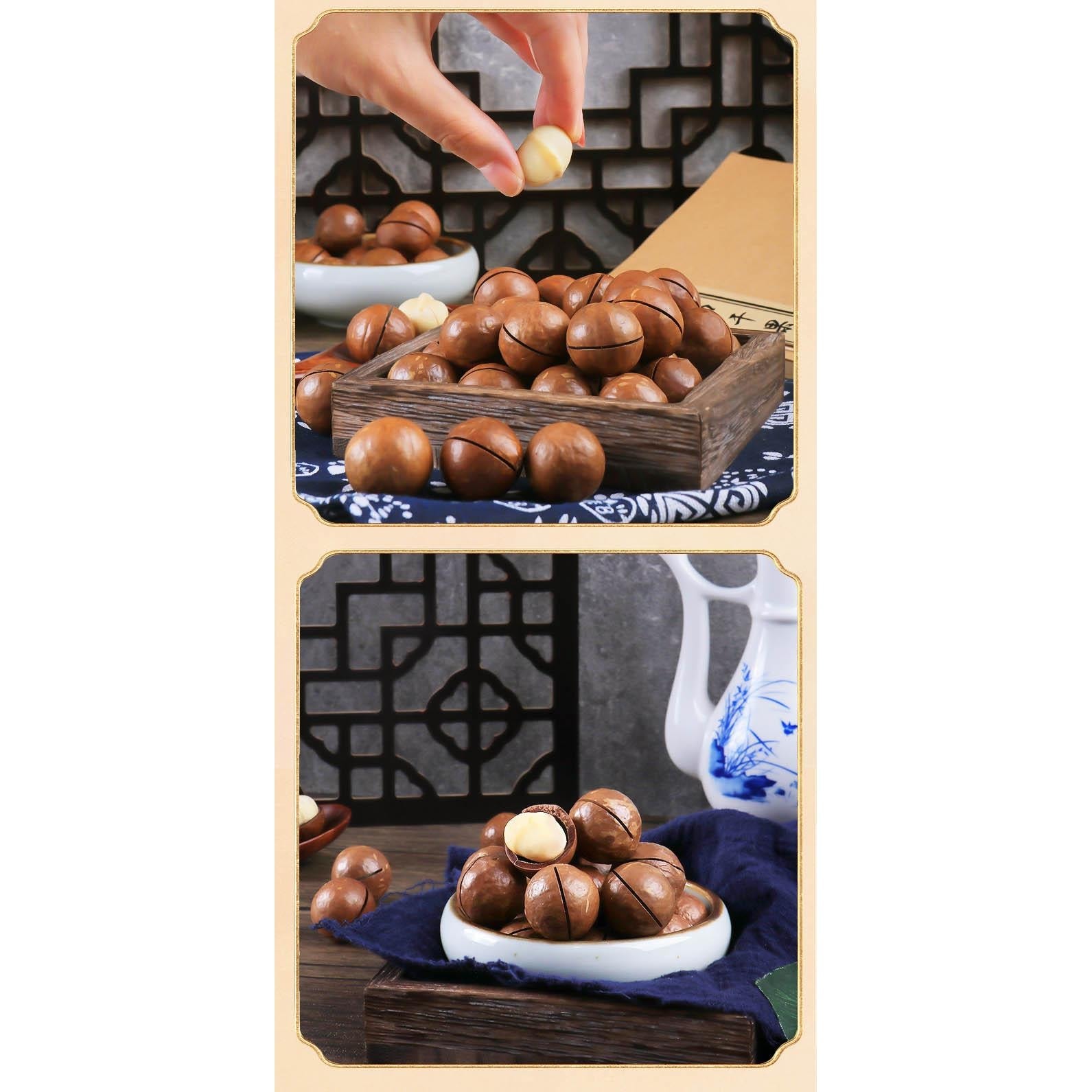 老街口 奶油味夏威夷果大開口堅果炒貨休閒零食小吃乾果120g*1袋