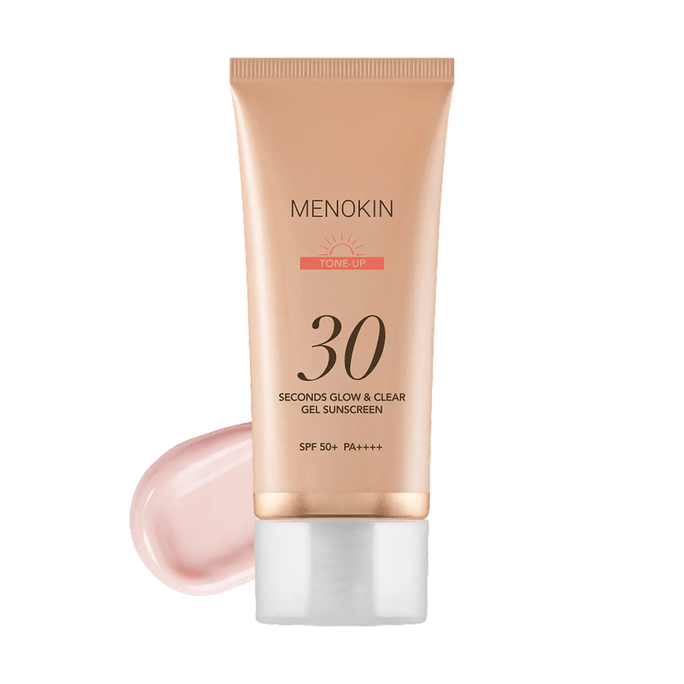 韩国MENOKIN 30秒焕亮透光啫喱防晒霜 啫喱转水感高保湿 SPF50+ PA++++ 50ml #提亮【朴宝英同款】