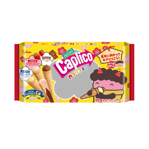 【日本直郵】 日本 格力高日本 GLICO格力高 巧克力&草莓口味迷你蛋捲夾心蛋糕 大袋裝 10支入