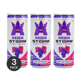 日本ASAHI朝日 Reign Storm  能量碳酸饮料 丰收葡萄味  250ml *3【3份超值装】