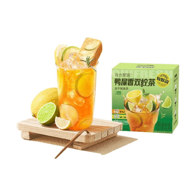 Mei Xian Shuo Thé aux fruits lyophilisés (thé citronné au fumier de canard) 60g 4 sachets