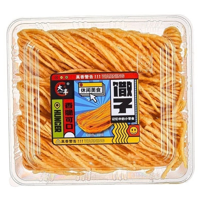 Da Chunfeng Golden Thread Crisps - Deep-Fried Thin Crisps, Local Specialty Mahua Snacks, Great For New Year Or Quick Bites 【Savory And Delicious, Oily And Crispy】 220g