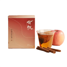 [중국 직배송] 유월사과계피홍차는 가을과 겨울에 마시기 좋은 건강 증진 차로, 위를 따뜻하게 하고 감기 증상을 완화해 줍니다. 티백 10개입/상자. [샤오홍슈 추천 상품]