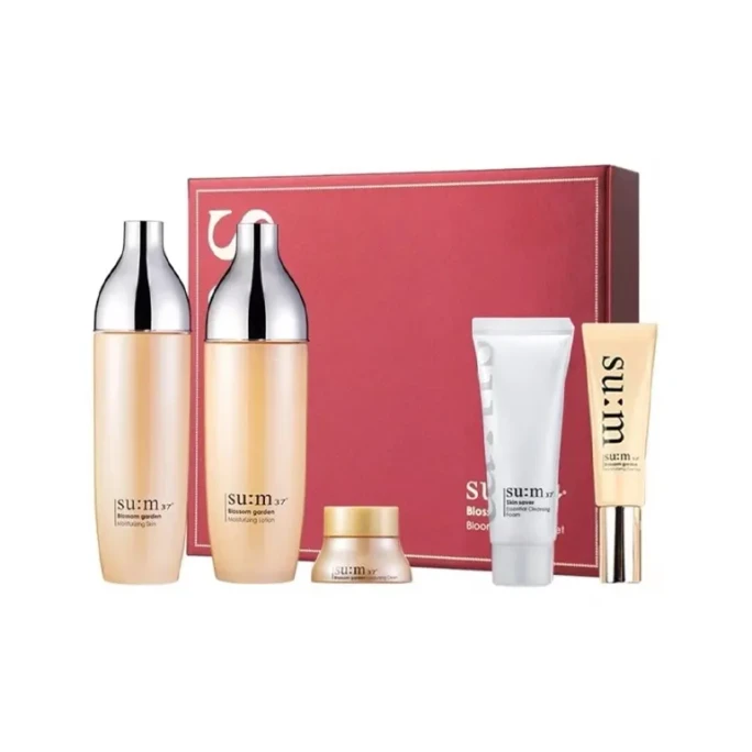 【中国直邮】 韩国 苏秘37· 呼吸花园保湿护肤套装 水155ml+乳135ml+补水精华40ml+洁面40ml+面霜10ml 5件套